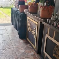 Barra de servicio en Casa Elvira